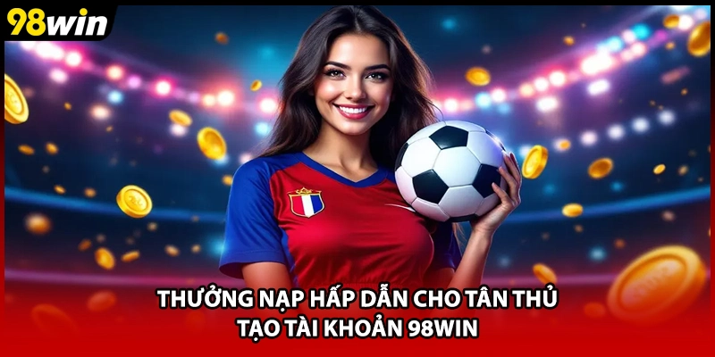Thưởng nạp hấp dẫn cho tân thủ tạo tài khoản 98WIN